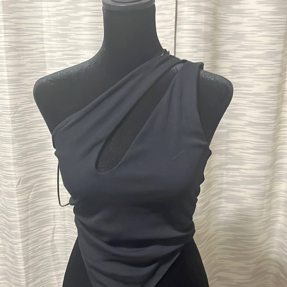Zara - NWT One shoulder with cut out body suit - Size Small